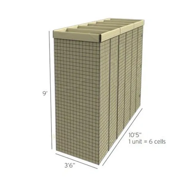 hesco mil 19 gun range wall